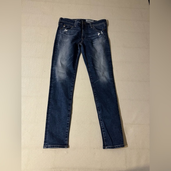 AG Adriano Goldschmied The Middi Ankle Legging Jeans Dark Wash Size 30R - Picture 3 of 7
